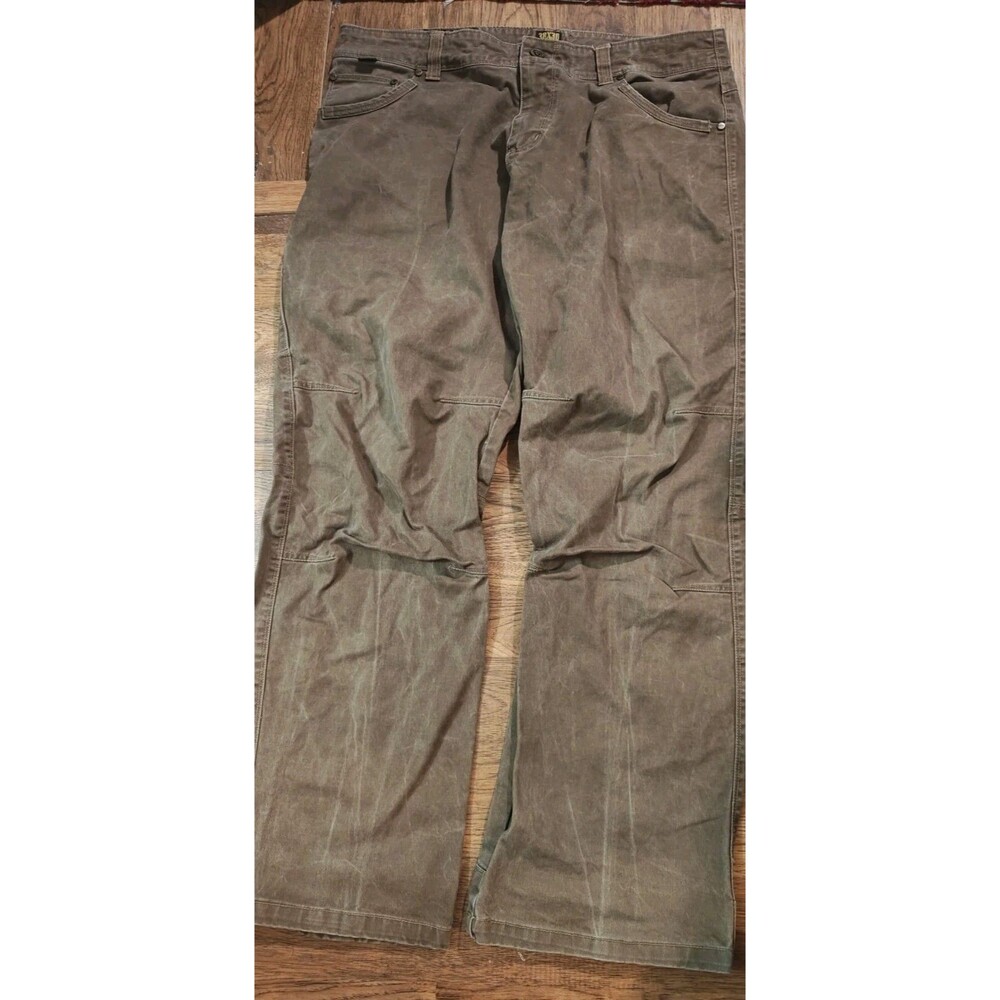 Kuhl Rydr Crag Series Pants Brown Men's 38x30 Canvas Stretch Outdoors Hiking
